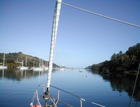 Savusavu anchorage, Fiji. Freewind