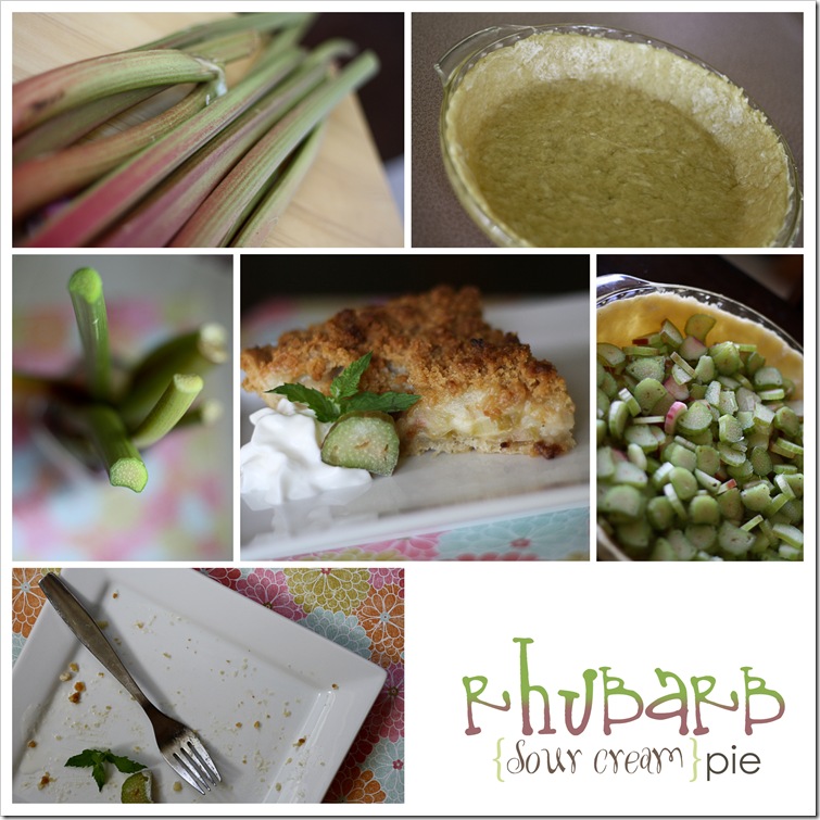 Rhubarb Collage