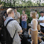 PAJA Member Marysia Ambrozy makes a point with group from Kfar Saba, Israel on the ground of Wawel Castle, Krakow.jpg