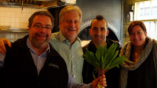 Drew Nieporent, Jonathan Waxman, Marc Forgione, Missy Robbins, and the ramps from Jonathan's kitchen.