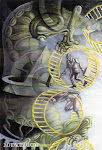 "Samsara", (detail), acrylic on canvas, 2012