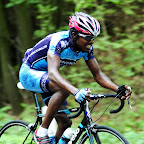 Ethiopian Estifanos Kebede Gebresilassie from the Marco Polo Cycling Team in Remscheid Luettringhausen, Germany. (photo: Gerd Ramme)