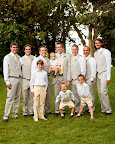 Groomsmen at a relaxed wedding in Salt Lake City wore gray vests and pants from J.Crew that matched groom Michael's suit. The littlest men wore yellow shorts and bow ties sewn by the bride, her mother, and grandmother. Groomsmen at a relaxed wedding in Salt Lake City wore gray vests and pants from J.Crew that matched groom Michael's suit. The littlest men wore yellow shorts and bow ties sewn by the bride, her mother, and grandmother.