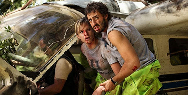 Repülőgép lezuhanós filmrészlet Eli Roth The Green Infernójából 02