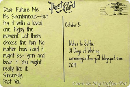 October 5 post card