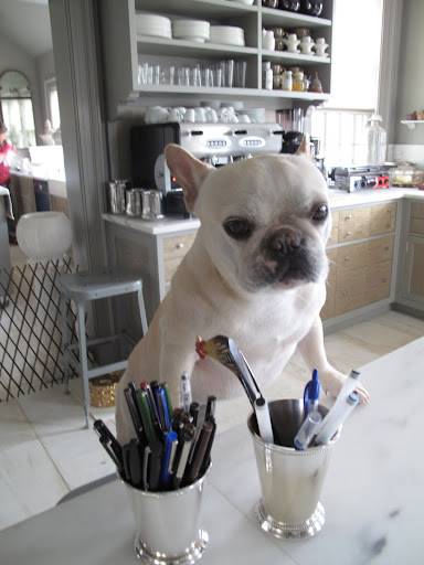 You know that she signs hundreds of books at each signing and she says that this particular pen is easy on the hand joints.  I prefer a stamp pad, myself.