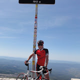 Marten Heikamp op de Mont Ventoux