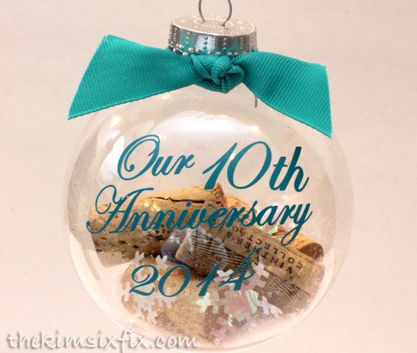 Anniversary Cork Ornament