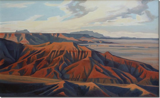 Afternoon Light, Painted Desert-Ed-Mell-Enkaustikos Afternoon Light, Painted Desert-Ed-Mell-Enkaustikos