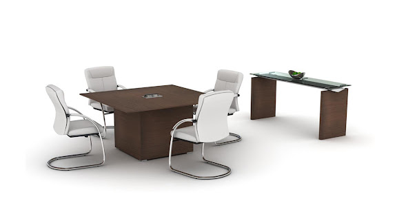 MESA DE JUNTAS CUBO MADERA