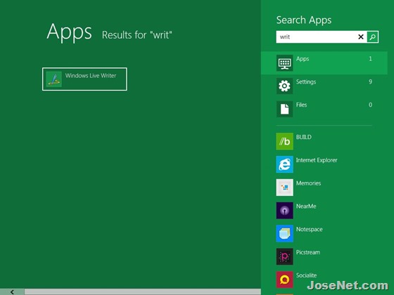 Windows 8 Search App
