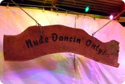 dance hall sign