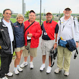 The race walk judges. Gary Westerfield, Maryanne Daniel, Bill Pollinger, Joe Light and Ron Daniel.