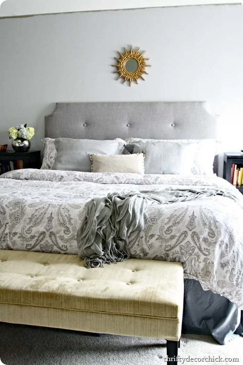 DIY tufted headboard