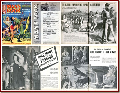 MAN'S BOOK - 1963 06 June - cover & story collage 3 MAN'S BOOK - 1963 06 June - cover & story collage 3