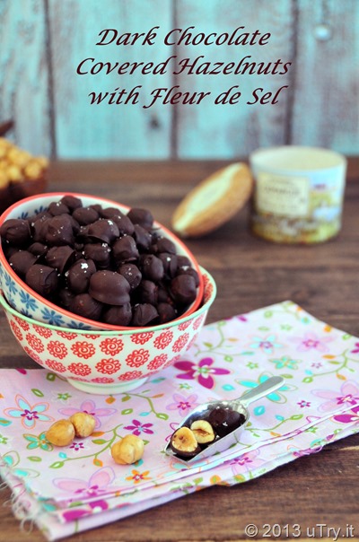 Dark Chocolate Covered Hazelnut with Fleur de Sel