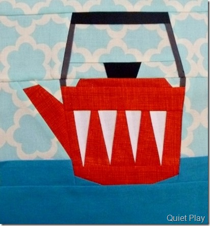 Paper Pieced Retro Kettle