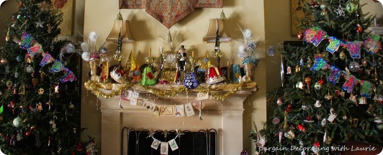 New Years Mantel-Bargain Decorating with Laurie