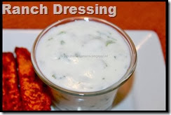 Eggless Ranch Dressing