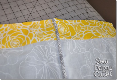 Piping-sewn-in