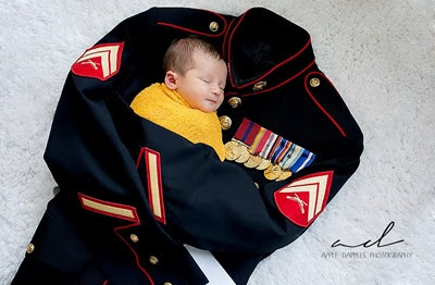 Jackson in Travis' Dress Blues