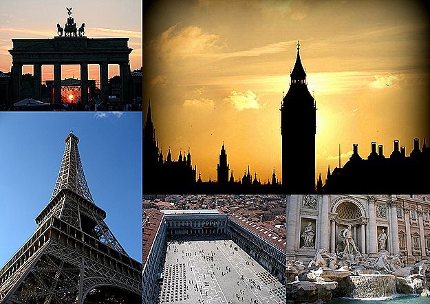 Cities of Europe Collage Cities of Europe Collage