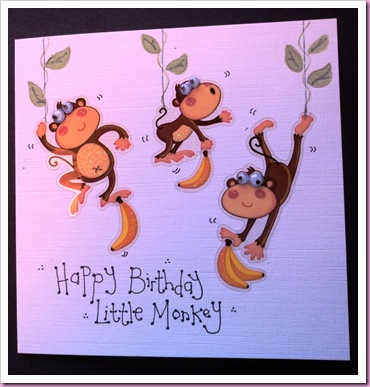 Little Monkey Card 2