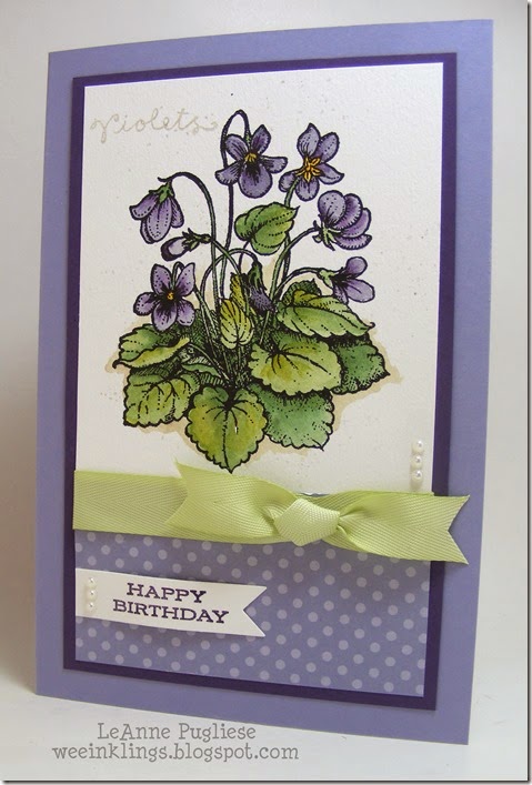 LeAnne Pugliese WeeInklings Violet Birthday Stampin