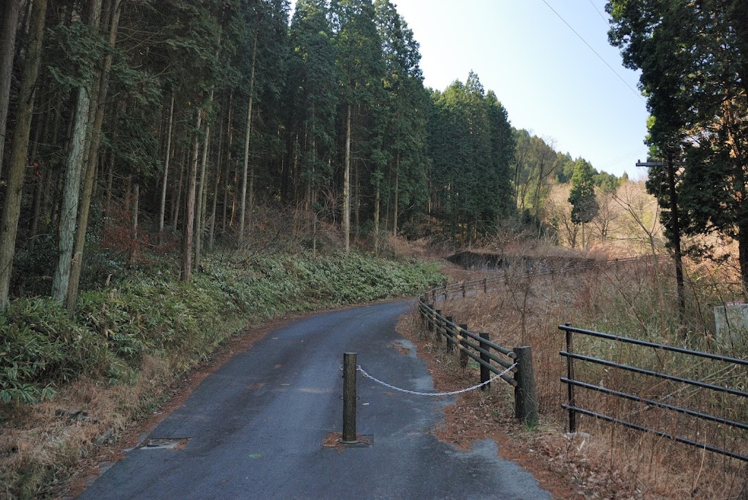 不動滝への道