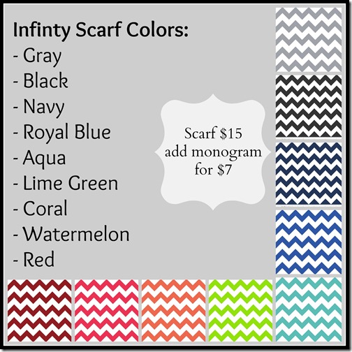 Infinity Scarf Color Choices 3