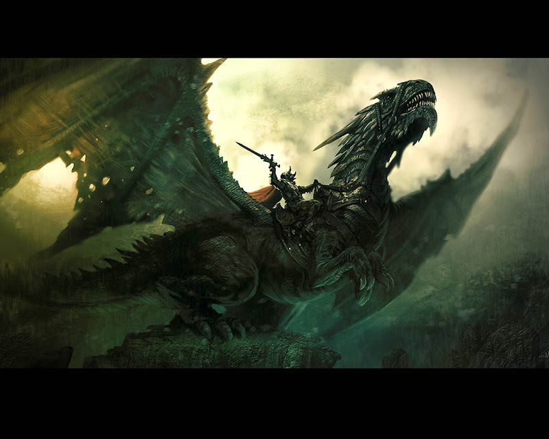 Knight On Flying Dragon, Dragons
