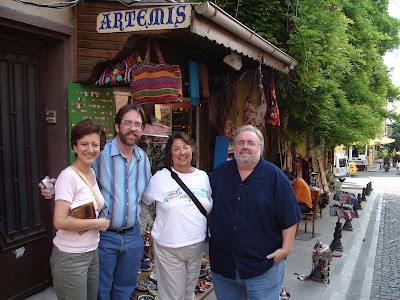 Day 2: Ozlem, Sonnie, Brad and Mark in Sultanahmet Istanbul - happy to be back:)!