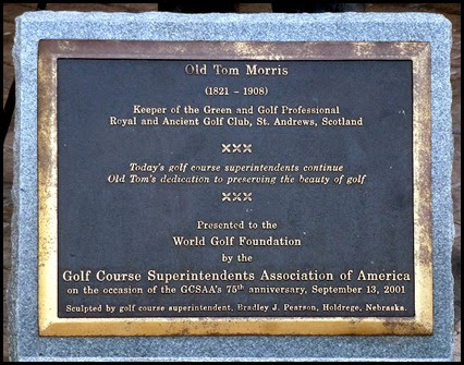 05b - Old Tom Morris Placque