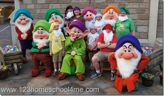Seven Dwarfs at Disney World Halloween Party Seven Dwarfs at Disney World Halloween Party