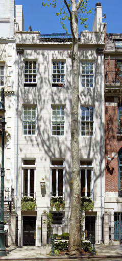 The exterior of the Sharp Townhouse. Built in 1899, the home features a two-story atrium and three wood-burning fireplaces. The exterior of the Sharp Townhouse. Built in 1899, the home features a two-story atrium and three wood-burning fireplaces.