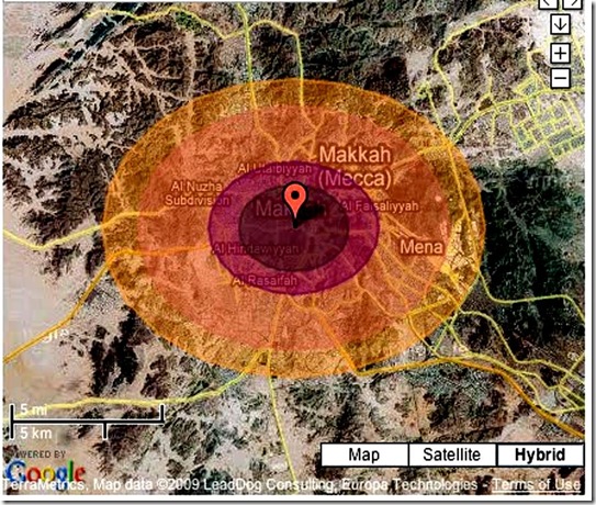 Nuking Mecca - sattelite example