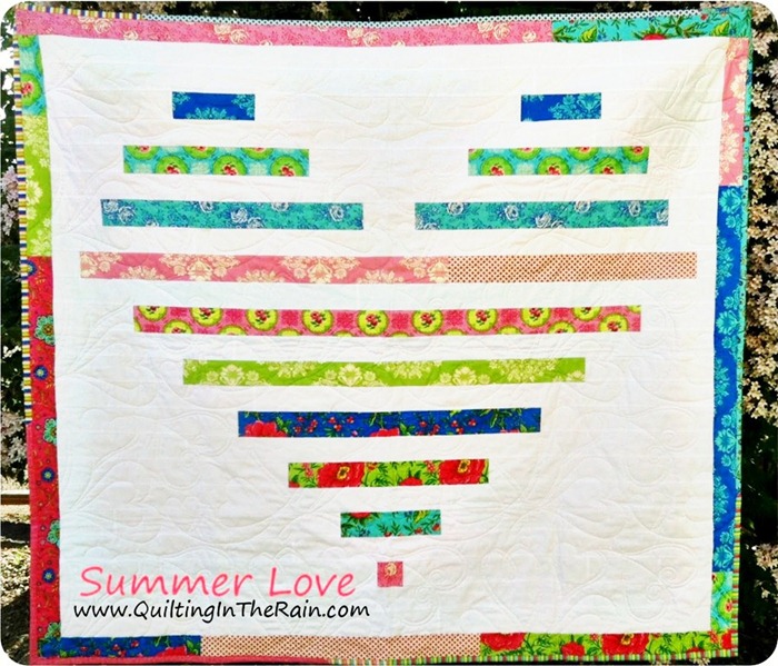 heart quilt tutorial by quilting in the rain