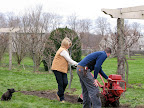 Oh my - now she's using a tiller.  I think Martha will stop at nothing!!