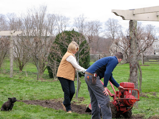 Oh my - now she's using a tiller.  I think Martha will stop at nothing!!
