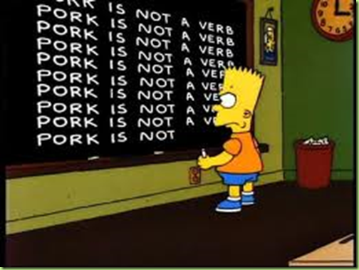 bart pork not a verb