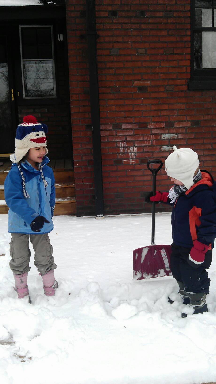 shoveling