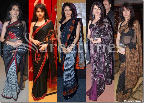 Bhagyashree_Designer_Black_Sarees