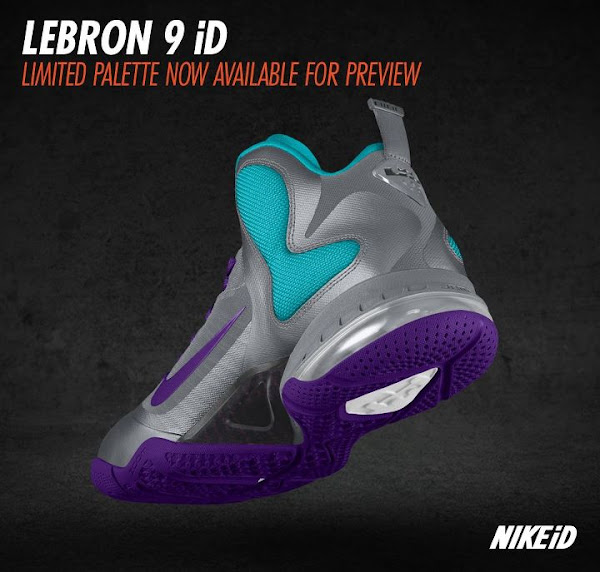 Nike LeBron 9 iD Update Limited Palette Option Preview