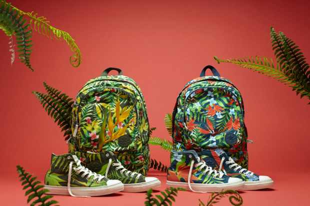 converse star print backpack