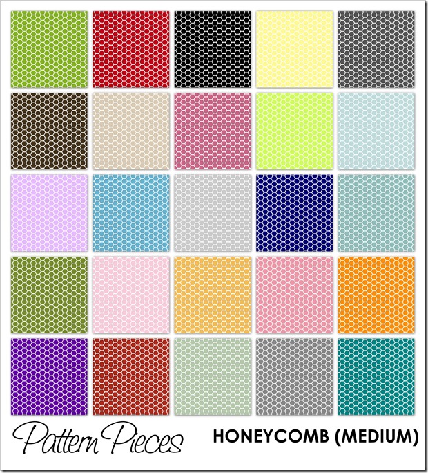 IMAGE - Pattern Pieces - Honeycomb (Medium)