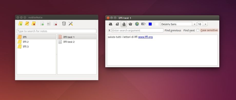 nobleNote in Ubuntu