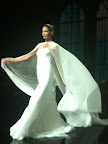 This cape was so dramatic in action, but would look demure during a ceremony.