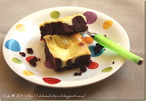 Chocolate cheesecake brownie