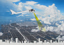 Flying to Miami, 130 X 90cm, acrylic, charcoal and digital print on canvas, 2010