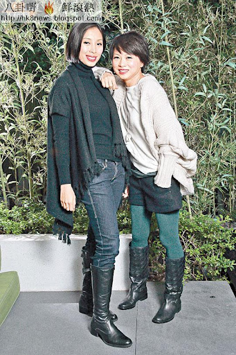 劉玉翠(右)與馬沛詩因合作成為好友。